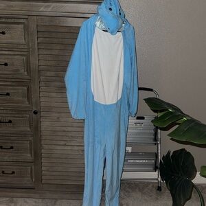 Blue Dinosaur Onesie Costume